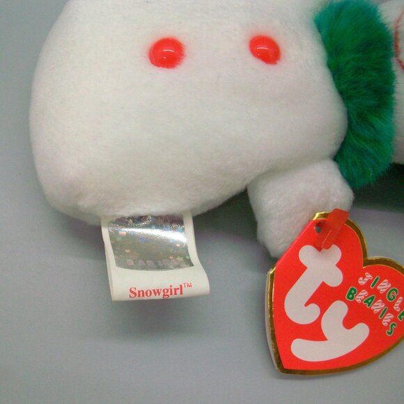 Ty Jingle Beanies Snowmen Ornament Set 2002 Snowgirl 2003 Chillin 2004 Melton - Picture 3 of 15